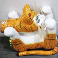 張子虎　香川県　伝統工芸　のれる虎　張子の虎　民芸品　オブジェ　アンティーク　郷土玩具　端午の節句　縁起物　1008ZSの画像