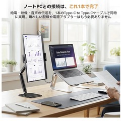 ❤️新品大特価❤️モバイルモニター 15.6インチ【卓上スタンド付き】FHD モバイルディスプレイ 標準HDMI Type-C搭載 薄型軽量 ⭐️の画像