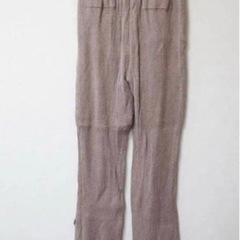 who's who Chico リブフレアニットパンツ　カジュアルオフィスの画像