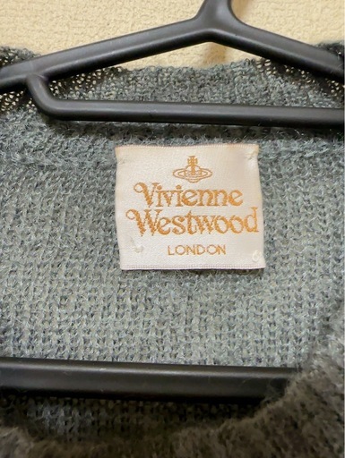 Vivienne Westwood ライオンプリント クロップド丈ニット グレー 長袖