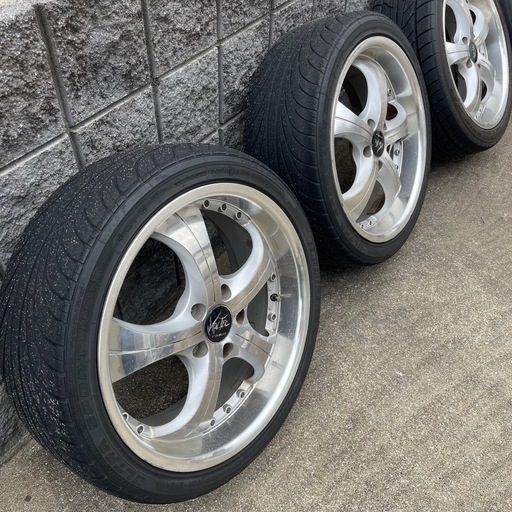 INTER MILANO VOLTEC HS-2 18×7.5J 　+48 　18インチ深リムホイール4本タイヤ付き