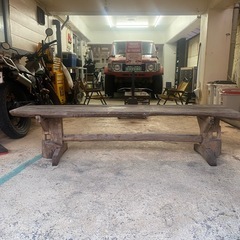 流木ベンチ　　ガーデニング
の画像