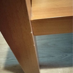 ニトリ　ガラス天板木製ローテーブルの画像