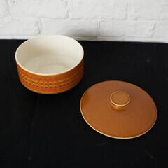 HORNSEA サフラン チュリーン 蓋付き皿 ボウル 英国 ヴィンテージ ホーンジー Saffron キャセロール 食器 イギリス ビンテージ 54873の画像