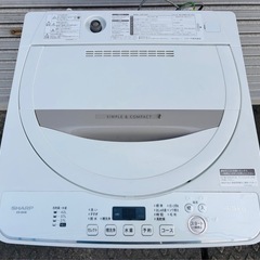 2021年製　シャープ　SHARP 全自動洗濯機　ES-GE4E-C 4.5kg　の画像