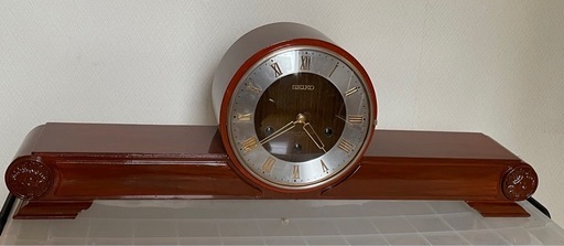 　【希少/極美品/稼働品】昭和ぜんまい式置き時計 整備済 セイコー