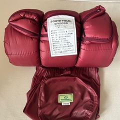 【極美品】SOUTH FIELD 封筒型シュラフ 未使用 SF603SB 赤 青 2個セットの画像