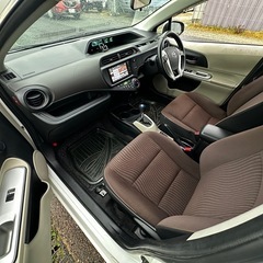 トヨタアクアプッシュスタート ETC,TV，ナビ、バックカメラ Bluetooth 車検令和9年1月までの画像