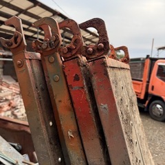 足場資材 枠アンチ布板1.8m幅0.5m 曲がりサビ有りの画像