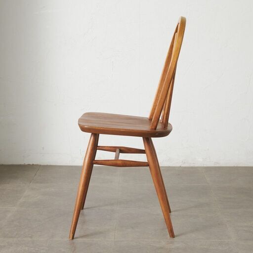 【発送の場合は即購入不可】 ercol フープバックチェア 4本 スポーク アーコール ダイニングチェア 英国 ヴィンテージ 曲木 椅子 エルム 天然木 イギリス 89467