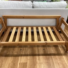 二人掛けソファベッド【町田市再生家具】　253479の画像