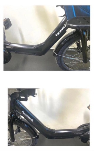 1年保証 パナソニック　ギュット　20インチ　3人乗り 黒色　電動アシスト自転車 g226