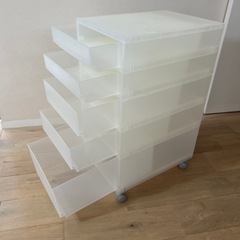 無印良品　キャスター付き　引き出しの画像