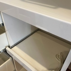 【2/28引渡し】パモウナ 食器棚YC 【幅90×高さ180cm】 YC-S900R プレーンホワイト  の画像