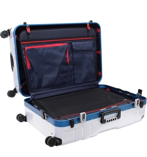超大型スーツケース 美品　ハードフレームケース GripMaster(グリップマスター) シフレ 保証付 148L 82 cm 7.5kg ヘアラインWH/BL