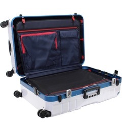 スーツケース ハードフレームケース GripMaster(グリップマスター) シフレ 保証付 148L 82 cm 7.5kg ヘアラインWH/BLの画像