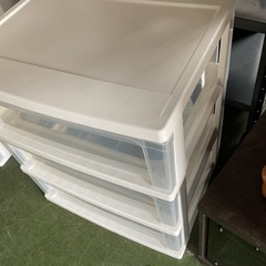 クローゼット収納　三段　中古⓵の画像