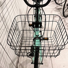 ［3月20日に手渡し限定］緑色 シティサイクル 26インチ自転車の画像
