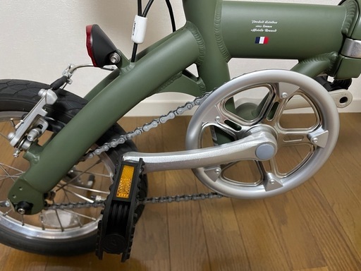 折りたたみ自転車グリーン