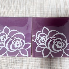 【決まりました】ガラスプレート5枚 レトロの画像