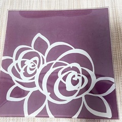 【決まりました】ガラスプレート5枚 レトロの画像