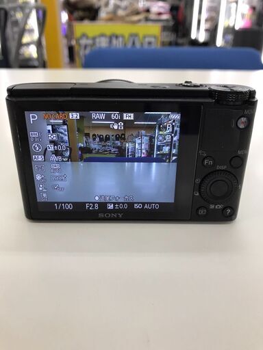 【ジャングルジャングル広陵店】家電　デジカメ　SONY　サイバーショット　DSC-RX100　ブラック　