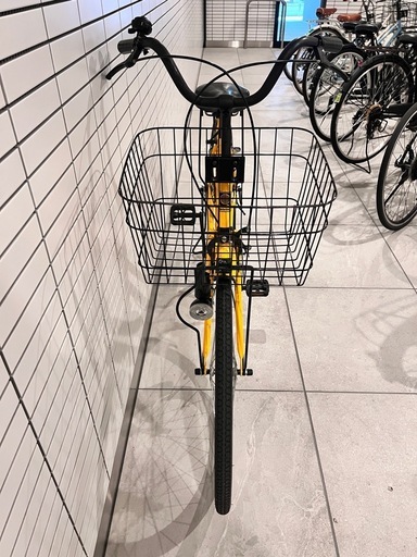 ［3月20日に手渡し限定］黃色 シティサイクル 26インチ自転車