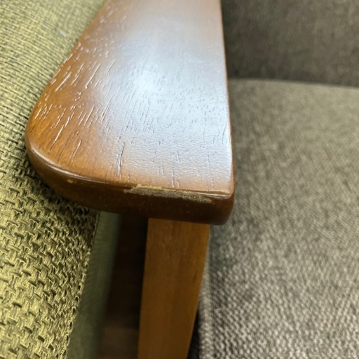 厚手ファブリックソファ 2人掛け 未使用品 ミート ブラウン【取りに来れる方限定】