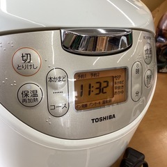 美原店　炊飯器　5.5合炊き　厚釜 東芝　RC-10MSH 2016年製の画像