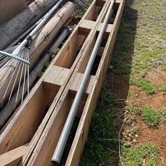 亜鉛メッキ　鉄パイプ 1.7〜1.8m の画像