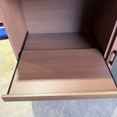 ★美品★ニトリ　レンジ台(フォルムNRE9090G MBR） ニトリの画像