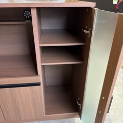 ★美品★ニトリ　レンジ台(フォルムNRE9090G MBR） ニトリの画像