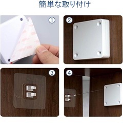 新品❤️ ドアクローザー 後付け 引き戸 玄関 室内 ワイヤー2個セットの画像