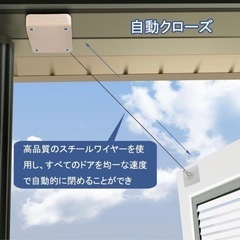 新品❤️ ドアクローザー 後付け 引き戸 玄関 室内 ワイヤー2個セットの画像