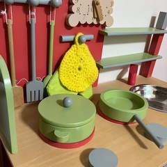 木製キッチンの画像