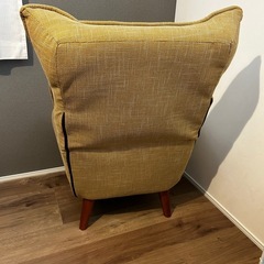 ポケットコイル入り 1人掛けソファ 肘付き 高座椅子 の画像