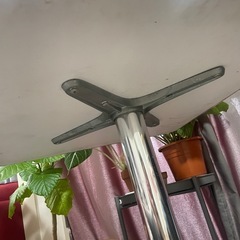 アルミスクエアテーブル　カフェテーブル　ダイナ　の画像