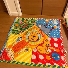 ディズニー くまのプーさん ベビージム プレイマット 動作確認済み パーツ完備 の画像