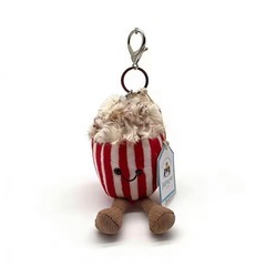Jellycat キーホルダー ポップコーン型 バッグチャームぬいぐるみの画像