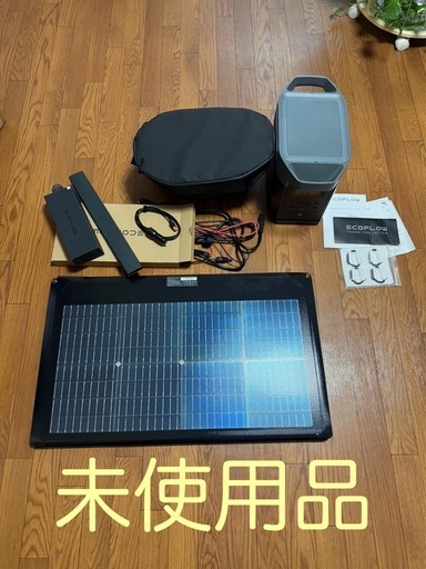 EcoFlow ポータブル電源 DELTA 2+220W両面受光型ソーラーパネルセット