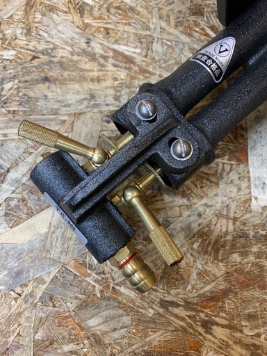 a(7850) 新品 未使用☆ タチバナ 鋳物コンロ ハイカロリーコンロ TS-205 二重 種火無 全長525 直径330 高さ13
