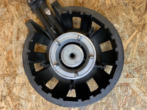a(7851) 新品 未使用☆ タチバナ 鋳物コンロ ハイカロリーコンロ TS-205 二重 種火無 全長525 直径330 高さ13