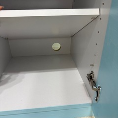 【3/6までの出品】韓国風 77cmキャビネット 水色 リの画像