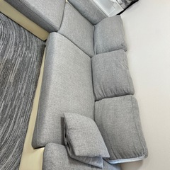 【美品】3人掛けL字カウチソファの画像