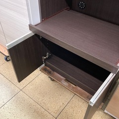 リユースマン倉敷、レンジボード、ブラウン、キッチン収納の画像