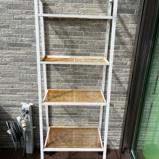 多肉棚　yukie出品　プラステラ90 ２個口4段棚 IKEA 屋外シェルフ多肉棚＋プラステラ90（24個）セット (くぴ) 港