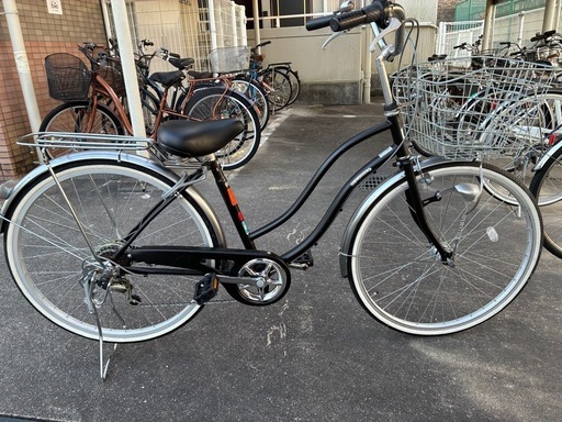 ギア付き自転車　ブラック
