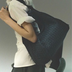 Llife COW LEATHER MESH BAG  LIDNM レザーショルダーバッグ　wymの画像