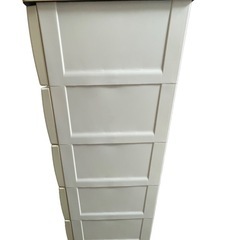 天馬　Fits フィッツ　プラスチックチェスト　6段　木製天板　幅75cmの画像