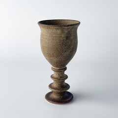 英国 Kersey Pottery 陶器 Goblet ゴブレット 雑貨 コップ オブジェ ヴィンテージ ディスプレイ カーシー ポタリー イギリス 97372の画像